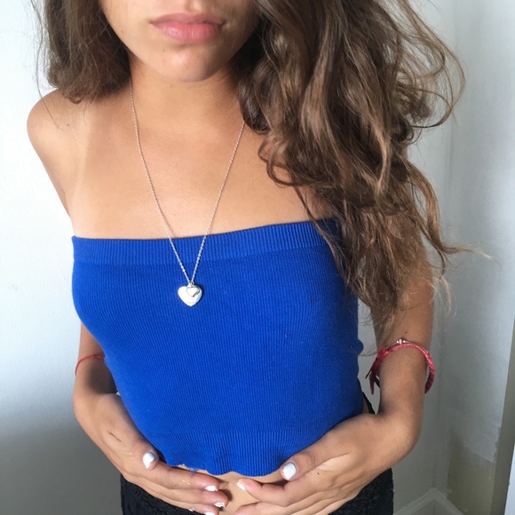 Blue crop top - Picture 1 of 1